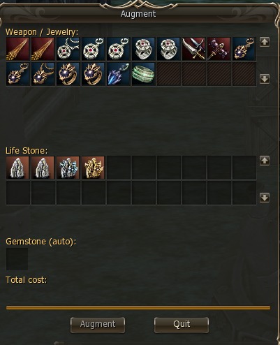 Augmentation window